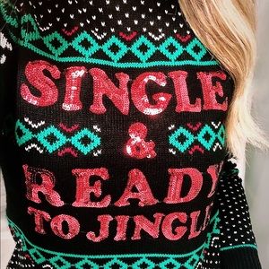 “Single and Ready to Jingle” Christmas Sweater